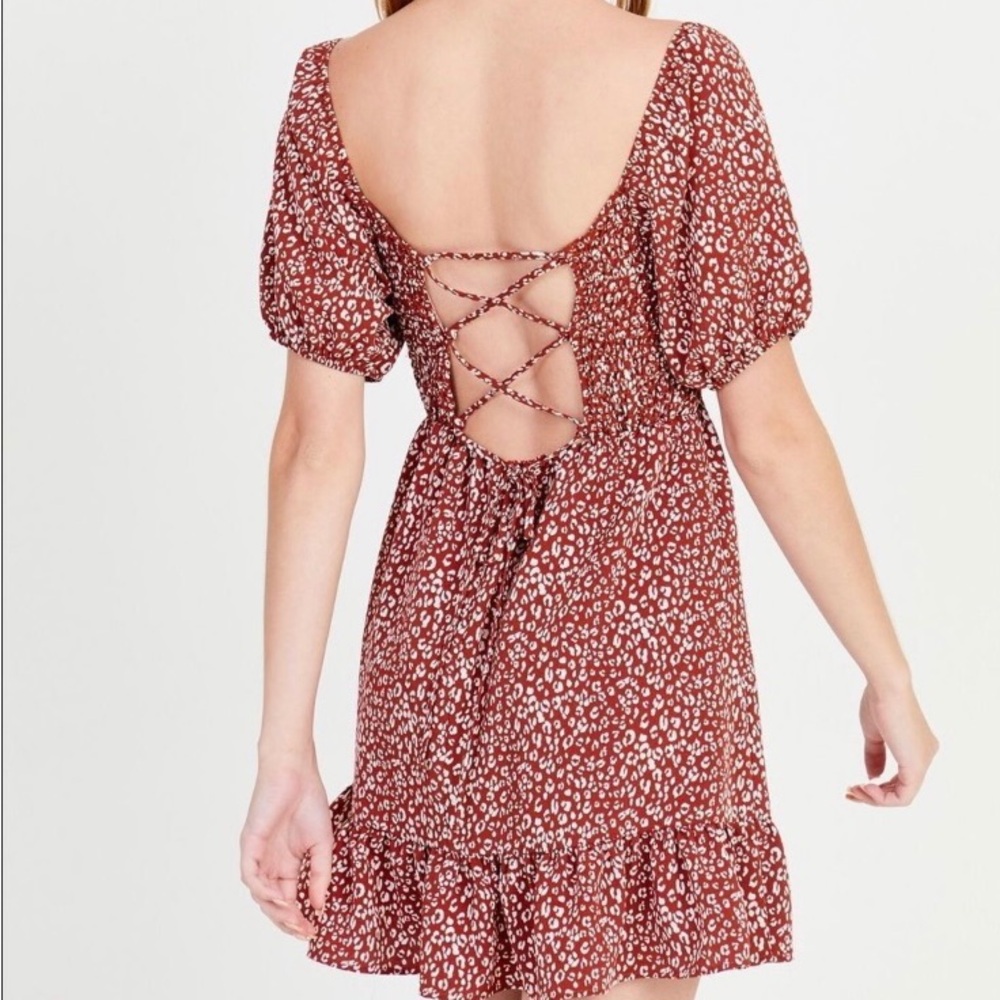 Animal Print Dress Disney Animal Kingdom Style Dress Smocked Ditsy dress